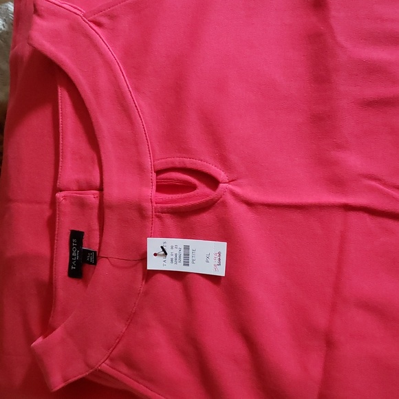 NWT Talbots Cotton Audrey Shift Dress in Red - Picture 3 of 3